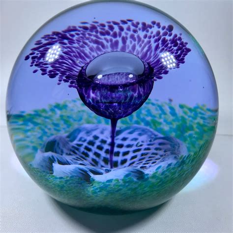 Flower Of Scotland Caithness Glass Paperweight By Alastair Etsy