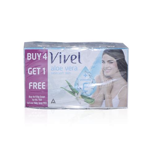 Buy Vivel Bath Soap Aloe Vera 4 1 X150g Box Online At Low Prices