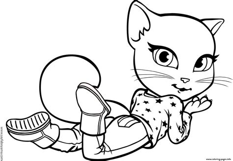 Talking Tom And Friends Coloring Pages Coloring Home