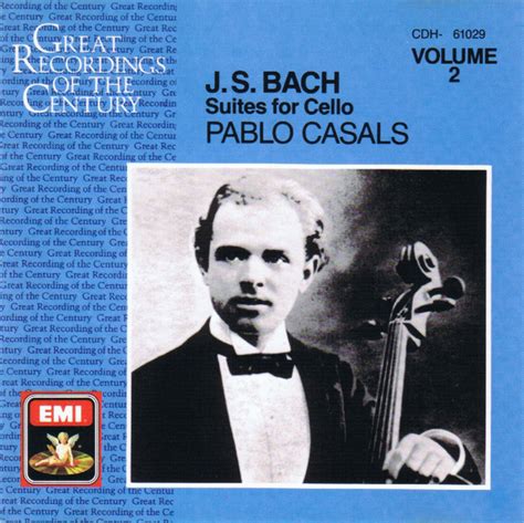 suites for cello volume 2 johann sebastian bach pablo casals 1988 cd emi cdandlp