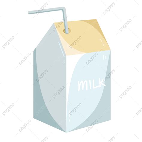 Gambar Dekorasi Kotak Susu Susu Kotak Paket Png Dan Vektor Dengan