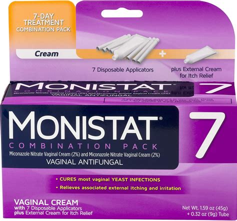 Monistat 7 Day Yeast Infection Treatment Cream External Itch Relief