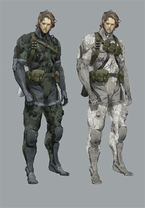 Ajtron Sneak Suit Concept Art For Metal Gear Online Character