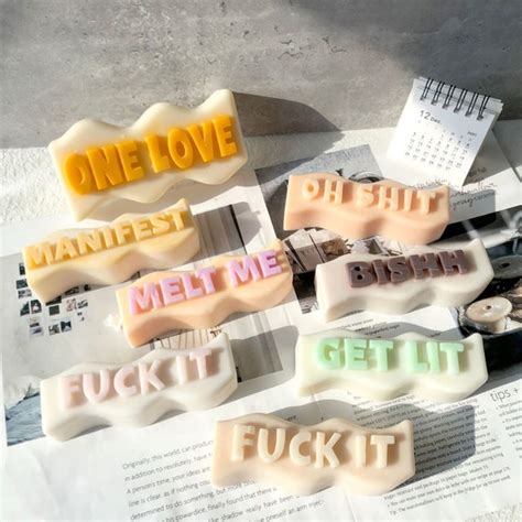 Letter Candle Mold Slang Word Letters Swear Words Strip Etsy