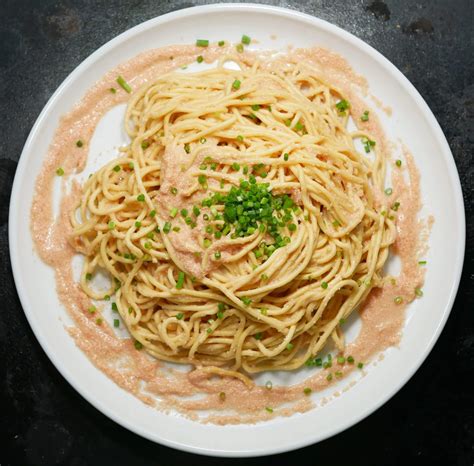 creamy mentaiko pasta fresh spaghetti delight 3 step recipe