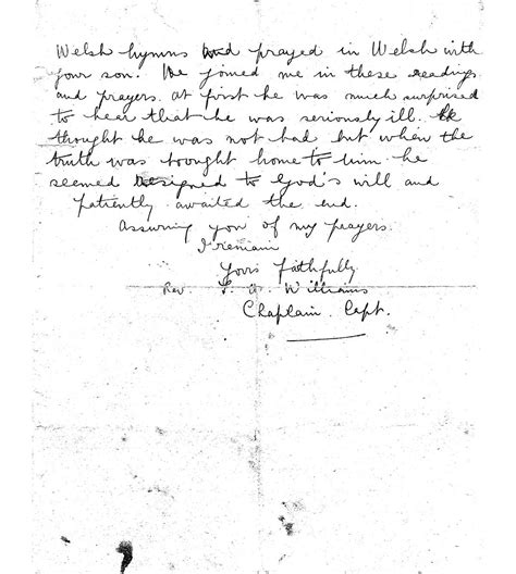 Letter Of Death Of A Son To A Mother 2 First World War Poetry
