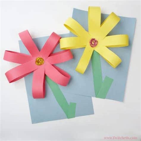 Giant Paper Flowers ~ Construction Paper Crafts For Kids Twitchetts