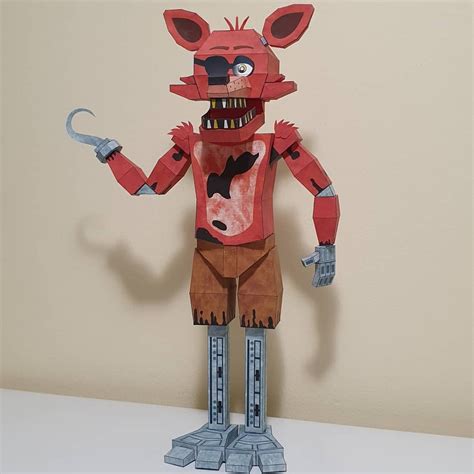 Foxy Papercraft Figure Template Link In Comments Fivenightsatfreddys
