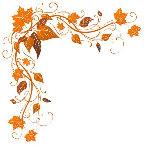 Transparent Autumn Decoration Png Clipart Image Fall Clip Art Clip