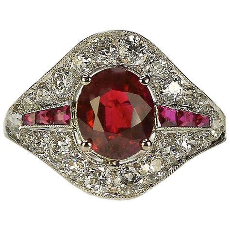 Burma Ruby Diamond Ring For Sale At 1stdibs