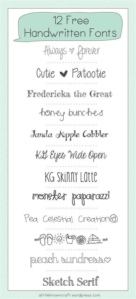 12 Popular Handwritten Fonts Images Handwritten Cursive Fonts Free