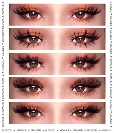 3d Lashes Ver 6 Dreamgirl Sims 4 Anime 3d Lashes Sims 4 Tattoos