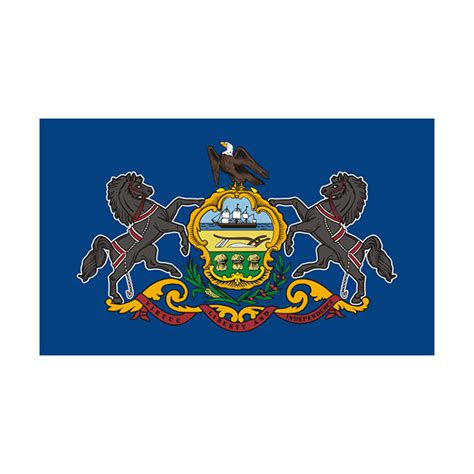Pennsylvania State Flag Pa Vinyl Sticker Decal Rotten Remains