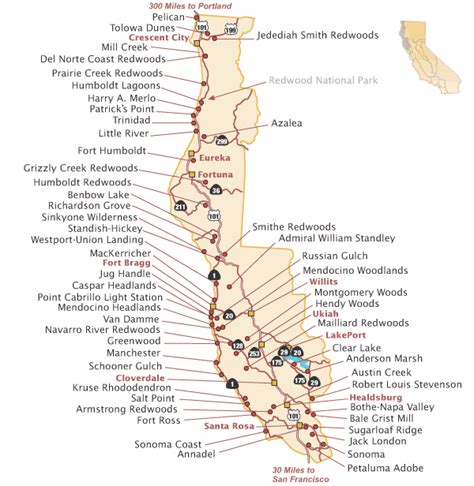 California State Parks Camping Map Large World Map