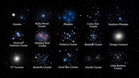 Star Clusters Names Globular Cluster Vs Open Cluster Famous Star