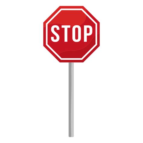 Señal De Stop Plana Descargar Pngsvg Transparente