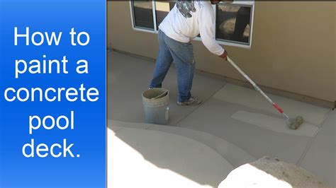 How To Paint A Concrete Pool Deck YouTube