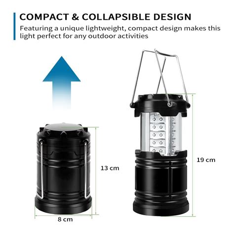 2pc Led Lantern Camping Outdoor Super Bright Backpacking Tent Light