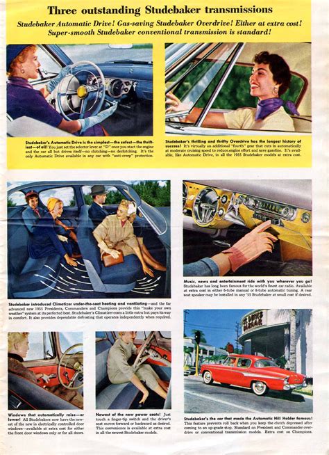 Studebaker 1955 Brochure Page 11 Studebaker Car Ads Car Advertising