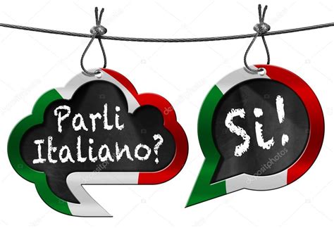 Parli Italiano Speech Bubbles Stock Photo By ©catalby 88088152