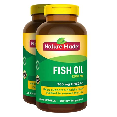 Nature Made Fish Oil 1200 Mg 400 Softgels
