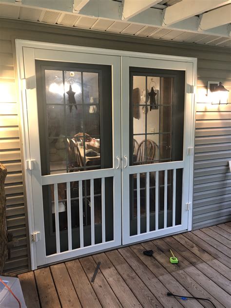 Exterior French Doors With Screens