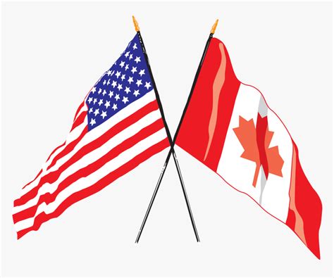 Canadian American Flag American Flag Canadian Image Photo Free Trial