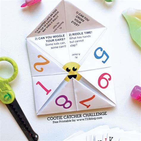 Fortune Cookie Paper Game Origami Fortune Teller This Paper Fortune