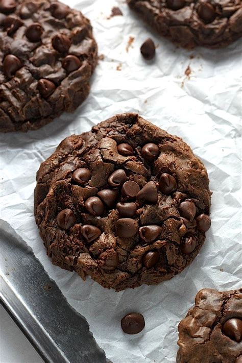Soft Batch Double Chocolate Fudge Cookies Baker By Nature Recipe