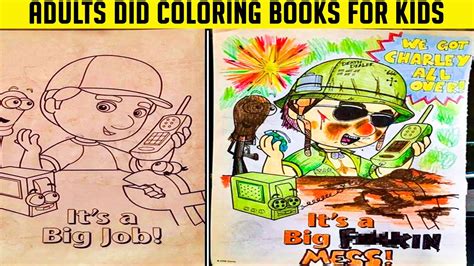 Adults Did Coloring Books For Kids And The Result Was Hilariously 2 😀