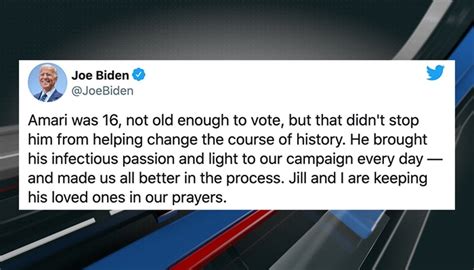 Joe Biden Tweets About Lowcountry High School Student Who Died
