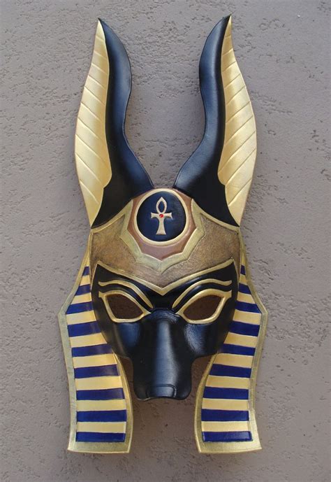 Egyptian Anubis Leather Mask Egyptian Mask Egyptian Anubis Leather Mask