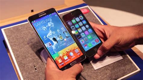 Samsung Galaxy Note 3 Vs Apple Iphone 5 Hands On Comparison