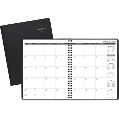 Aag701200522 At A Glance Monthly Planner Medium Size Julian Dates