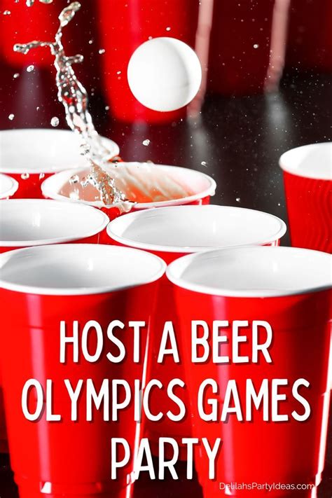 How To Host A Beer Olympics Games Party Beer Olympics Games Beer