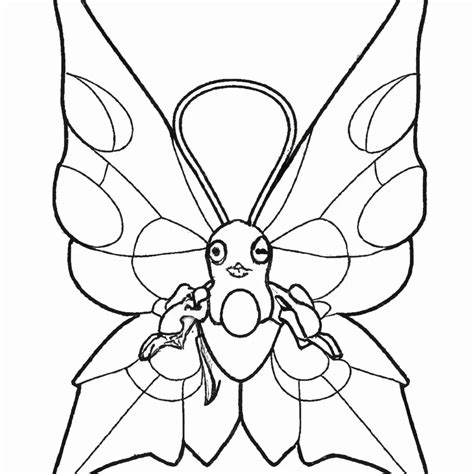 10 Desenhos De Pokémon Butterfree Para Imprimir E Colorir