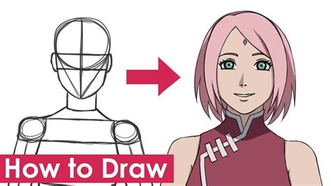 How To Draw Sakura Haruno From Boruto Step By Step Tutorial Clip
