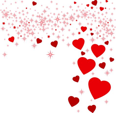 Heart Valentines Day Clip Art Floating Hearts Png Download 1300
