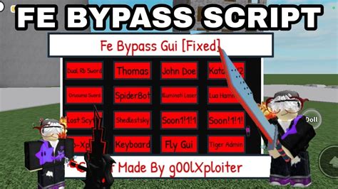 Op Roblox Fe Bypass Script Gui Fixed Work Any Game Hydrogenfluxus