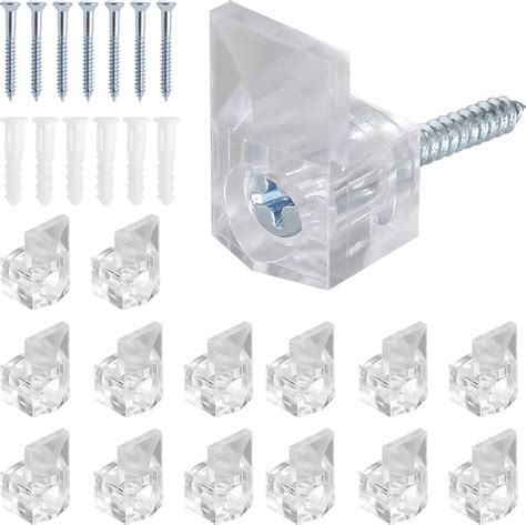 Biaungdo 30 Pcs Glass Retainer Clips Clear Plastic Glass