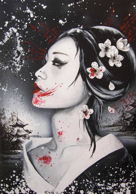 Dark Geisha By Spleenart On Deviantart