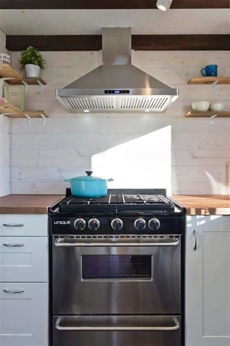 4 tiny house kitchen trash can solutions. Tiny House on Wheels w/ Big Kitchen and Double Sink Vanity