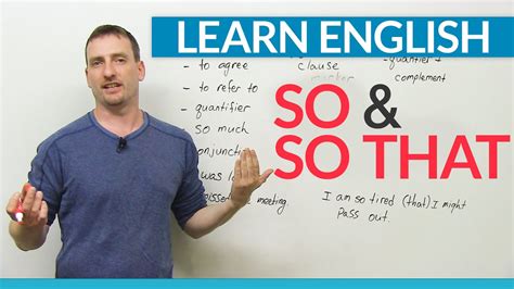 Learn English Grammar How To Use So And So That Youtube