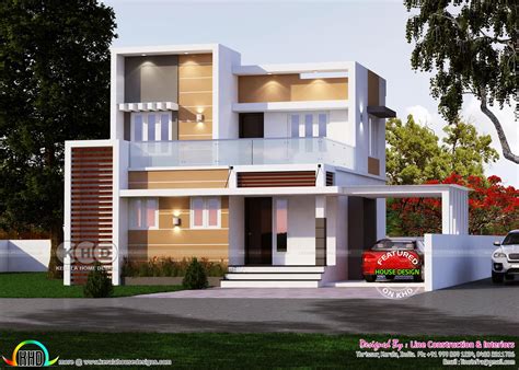 1265 Square Feet Modern Box Type 4 Bhk House Kerala Home Design And