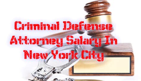 Criminal lawyer duties & responsibilities. Criminal Defense Attorney Salary in New York City, NYC