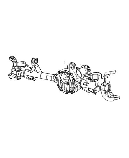Front Axle Assembly 2014 Jeep Wrangler
