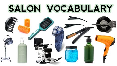 Salon Equipments With Namessalon Products Knowledgesalon Vocabulary