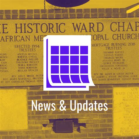 Ward On The Web Official Home Of The Historic Ward Chapel Ame Church