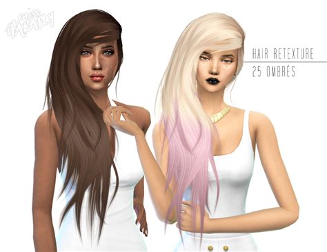 Sims 4 Hairs Miss Paraply Stealthic Vanity Hairstyle Retextured 5