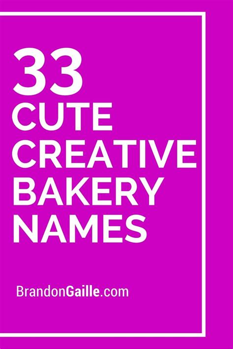If choosing a name for your bakery was as easy as baking a cake, then you would be in business (literally)! List of 33 Cute Creative Bakery Names - BrandonGaille.com | Bakery names, Bakery shop names ...